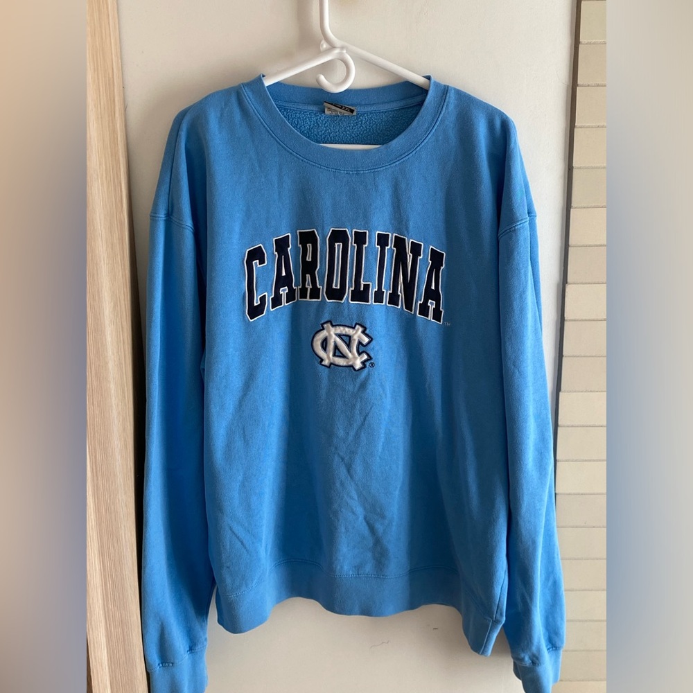 North Carolina UNC Embroidered Crewneck